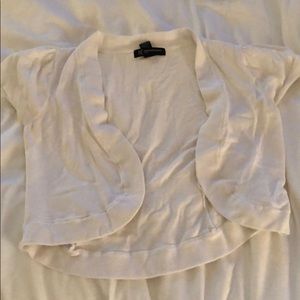 White shirt sleeve shrug for sale!